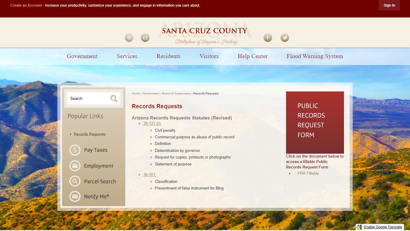 Records Requests | Santa Cruz County, AZ - Official Website