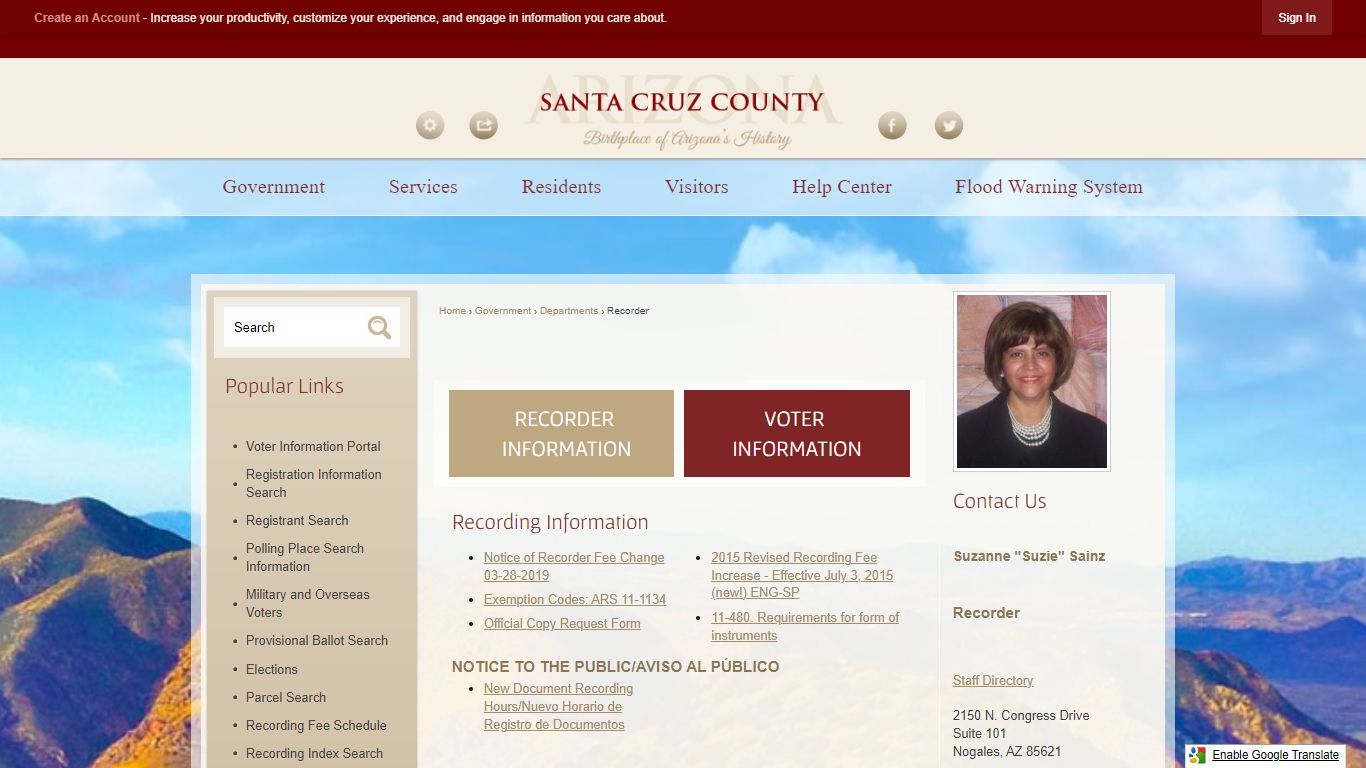 | Santa Cruz County, AZ - Official Website